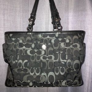Signature Coach Diaper Bag - Black